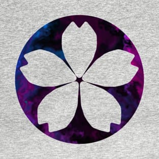 Inverted Dark Purple Flower T-Shirt